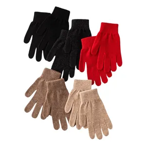 Guanti invernali premium in 100% cashmere di capra per uomo e donna, in 5 colori