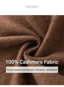 Gros plan macro détaillé montrant la texture douce de cette écharpe 100% pur cachemire