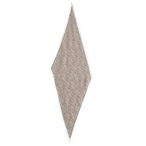Elegant vintage leopard print diamond silk scarf necktie for hair band or handbag ribbon