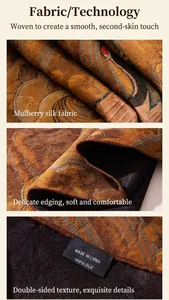Close-up of premium Xiangyunsha mulberry silk scarf showing texture and exquisite rolled hem