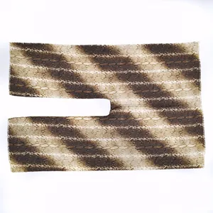 Bohemian earth-toned printed imitation cashmere split shawl poncho with a stylish snake pattern