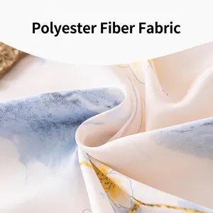 Elegant floral satin silk scarf featuring soft polyester fiber fabric texture detail