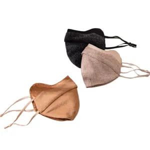 Premium Unisex-Gesichtsmasken aus Seide und Wolle für warmen Winter- Staub- und Windschutz