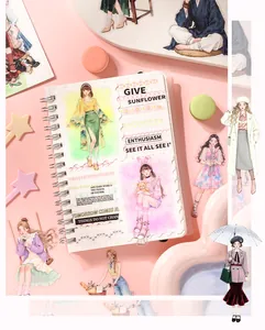 Ensemble d'autocollants de mode pour scrapbooking avec divers styles vestimentaires