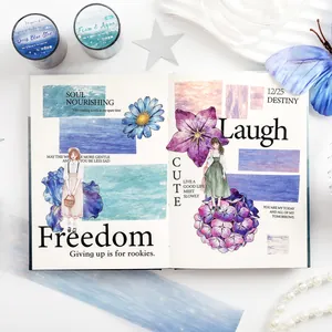 Decorative Sea Whisper washi tape set for creative scrapbooking and DIY journal projects.