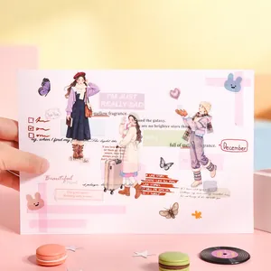 Autocollants de mode pour journal créatif avec des styles d'automne et d'hiver