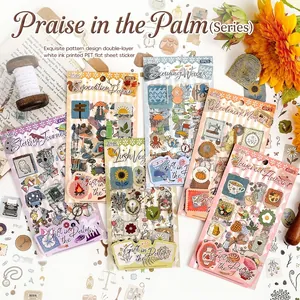 Exquisite waterproof PET stickers for scrapbooking and creative journal decoration