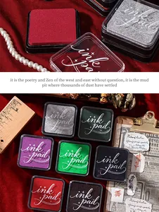 Vintage style high-density water-based ink pads for DIY stamp and journaling decoration