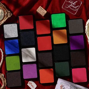 Multi-color high-density vintage ink pad set for DIY stamping and scrapbooking craft.
