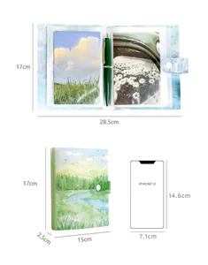 Dimensioni dettagliate e confronto taglie dell'album per fotocard in stile pastorale
