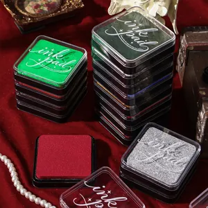 High-density retro water-based ink pads for DIY craft stamps and scrapbook decoration