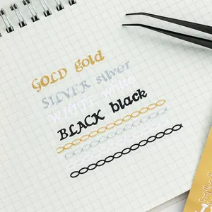 Bronzierende und silberne PVC-Aufkleber, wasserfest für DIY Handkonto-Dekorationen