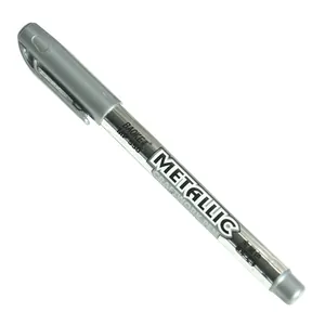 Silver metallic craft marker pen for greeting cards and invitations