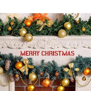 Stencil Merry Christmas per pittura decorativa fai da te su pareti e mobili