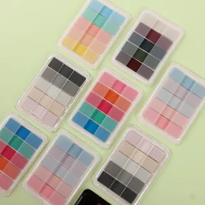 Transparent PET macaron sticky notes set in various aesthetic color palettes