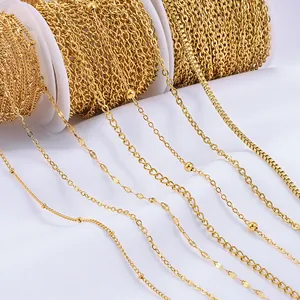 304 Ανοξείδωτο Ατσάλι DIY Αλυσίδα για Κατασκευή Κοσμημάτων Αλυσίδα Cable Box Lip Satellite για Κολιέ Βραχιόλι