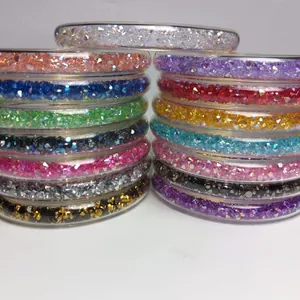 Brazalete Jelly de Silicona PVC de 9mm Con Circonia Brillante Pulsera de Joyería de Moda Envolvente para Mujer