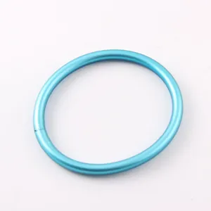 Close-up of a matte light blue silicone bracelet for women with minimalist design