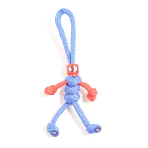 Handgemaakte Spiderman paracord pop sleutelhanger voor creatief cadeau of accessoire