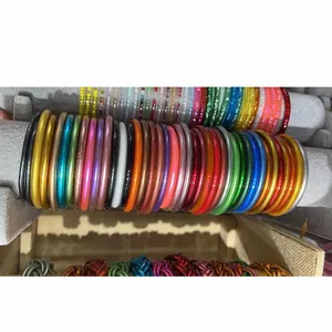 Detailed view of 65mm colorful silicone bracelets with glitter and glossy finishes