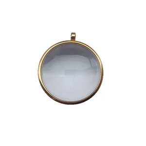 Elegante colgante caja Ghau de acero inoxidable con lente de cristal convexa