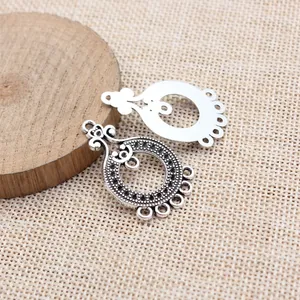 Ciondolo connettore per orecchini in lega argento antico per creazione gioielli DIY