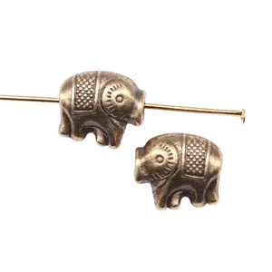 Hochwertige antikgoldene Elefantenperlen für Vintage-Schmuck und kreative Bastelprojekte