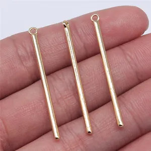 Ciondolo in Metallo a Barra Lunga Minimalista Accessorio Placcato Oro KC Ciondolo per Orecchini a Striscia Verticale Fai Da Te