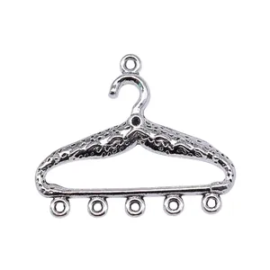 Connecteur de bijoux en forme de cintre argent antique pour la création de boucles