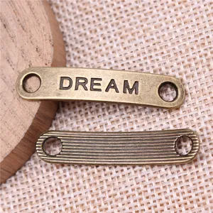 Connettori per gioielli DREAM in bronzo antico 39x8mm per accessori fai-da-te vintage