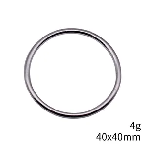 Connettore ad anello in lega di zinco 40x40mm per la creazione di gioielli fai-da-te