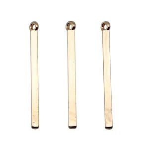 Υψηλής ποιότητας 3x32mm KC επιχρυσωμένα κάθετα μενταγιόν για κατασκευή κοσμημάτων DIY
