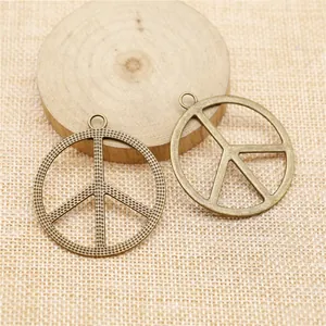 Antiek bronzen vredesteken bedeltjes voor DIY-sieraden maken accessoires
