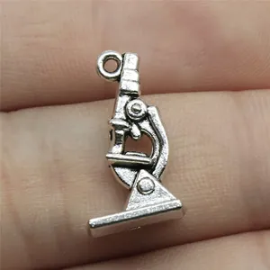 Vintage Zinc Alloy Microscope Pendants Retro Style DIY Jewelry Making Accessories For Necklace Bracelet Scientific Charms