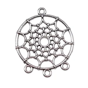 Antiek zilveren dromenvanger sieraad connector voor DIY-sieraden maken projecten