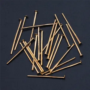 200pcs Gold-plated iron T-head pins for jewelry making and beading DIY