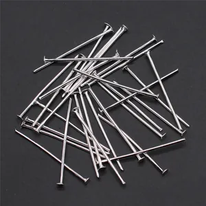 Professional pack of 200 silver iron T-pins for DIY jewelry making findings and crafts