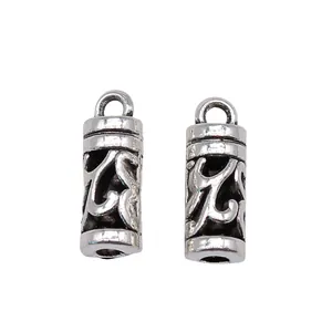 Antieke zilveren filigraan kwastje eindkapjes 16x6x6mm voor sieraden maken en DIY handwerk