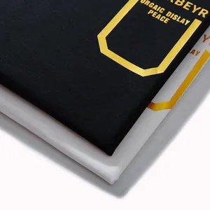 High-quality oversized men's fashion T-shirt with premium gold letter foil print