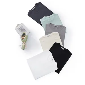 Ανδρικό T-Shirt με Πεσμένους Ώμους Oversized Μονόχρωμο Βαμβακερό Μείγμα Αναπνεύσιμο Στρογγυλή Λαιμόκοψη Καλοκαιρινό Casual Τοπ Μεγάλα Μεγέθη