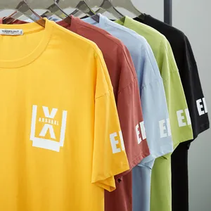 Plus size loose dropped shoulder T-shirt with graphic print in multiple colors