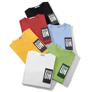 Collection of premium cotton oversized graphic t-shirts in multiple vibrant colors
