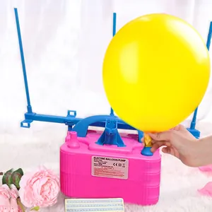 Electric balloon pump with sizing ruler for easy party decoration