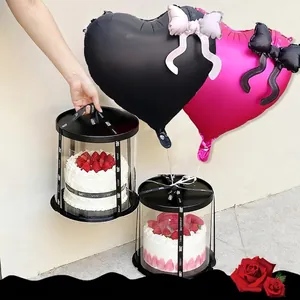Palloncino a cuore in stile ins da 22 pollici con fiocco per decorazioni romantiche