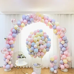 Macaron pastel balloon arch kit for wedding and birthday party celebration decoration