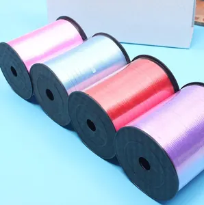500 yards assorted color plastic curling ribbon rolls for wedding and balloon DIY decorations