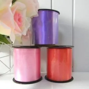 500 yards decorative ribbon rolls for DIY wedding and balloon decor in multiple colors