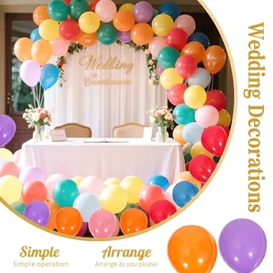 Palloncini in lattice opaco multicolore da 10 pollici per decorazioni di nozze e feste