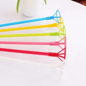 Colorful 40cm thickened balloon sticks with cup holders for aluminum foil balloons