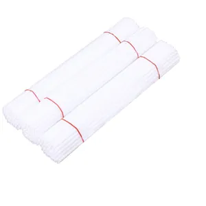 Durable 40cm white balloon sticks with cup holders for aluminum foil and latex balloons